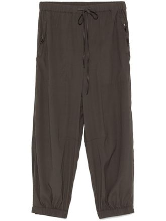 Kristensen Du Nord Pantaloni in cr&ecirc;pe - Verde