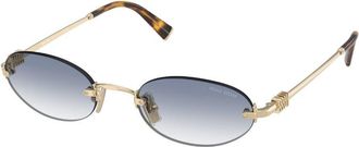 Miu Miu MUA54S ZVN80O Womens Sunglasses Gold Size 51