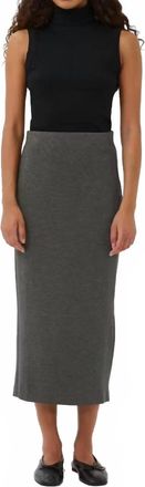 Inwear Aida Pencil Skirt In Dark Grey Melange