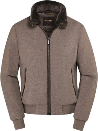 Moorer Bomber Jassen - Heren - Bomber jackets - Beige - L - Jassen
