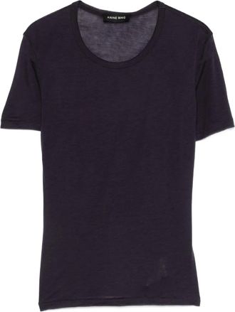Anine Bing T-shirt Sylvie girocollo - Blu
