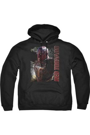 Gildan Supergirl Red Tornado Adult Pull Over Hoodie / Hooded Sweatshirt