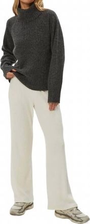 Michael Stars Storm Turtleneck Sweater In Charcoal