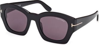 Tom Ford Guilliana Zonnebril - Dames - Zonnebrillen - Zwart - 52 MM - Accessoires