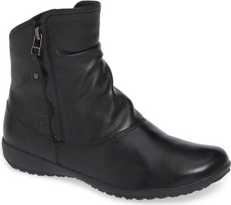 Josef Seibel Naly 24 Bootie in Black Leather at Nordstrom, Size 10-10.5Us