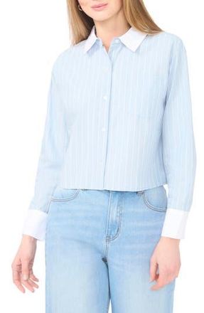 1.State Stripe Long Sleeve Button-Up Shirt in Blue Denim at Nordstrom Rack, Size X-Large