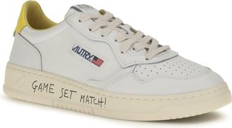 Autry Mens Sneakers Medalist Low Game Set Match White White-Slckr Trainers White/slckr