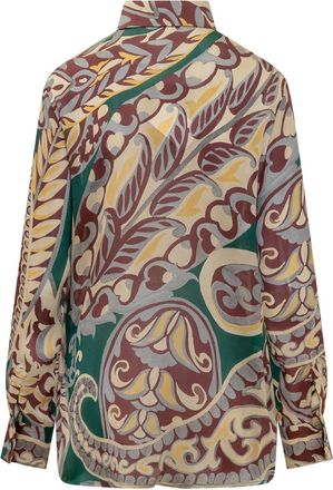Etro Camicia di seta stampata Etro Paisley