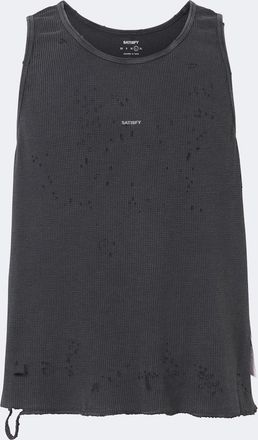 SATISFY MothTech waffle-knit cotton tank top