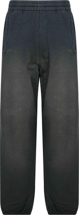 Golden Goose Journey Unisex Jogging Dyed Cotton Fleece Bleaching Effect Wirh Embroidery Clothing