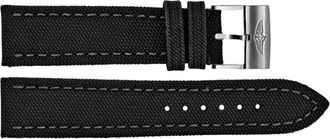 Breitling 24mm Black Canvas Strap 104W