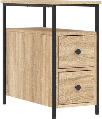 vidaXL Bedside Cabinet Sonoma Oak 30x60x60 cm Engineered Wood Vidaxl