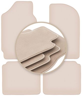OEM Alfombrillas Premium Beige Para: Polski Fiat 125p Sed&aacute;n 1967-1991