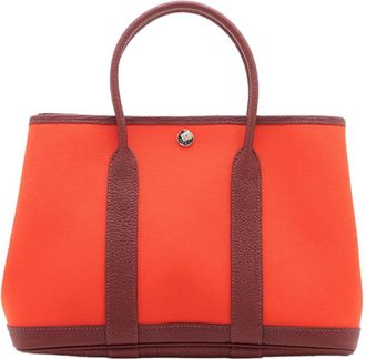 Herm&egrave;s Pre-owned Hermes Toile and Negonda Garden Party 30 Ladies UCHZFJ19PXQ2RHBS