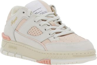 Axel Arigato Womens Pink Low Top Sneakers With Logo Patch Nubuck Trainers