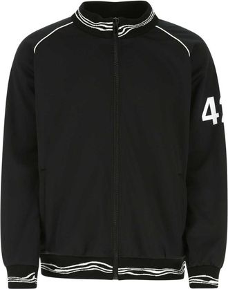 424 Black polyester bomber jacket
