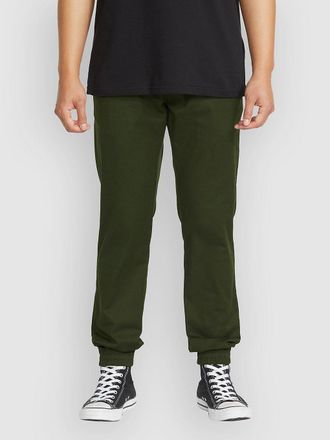 Volcom Frickin Slim Pantalones de Ch&aacute;ndal verde