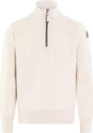 Parajumpers Beige Half Zip Stijlvolle Jas - Heren - Coltruien - Beige - M - Truien & Vesten