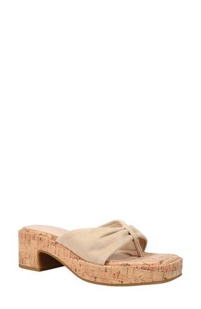 Pelle Moda Bandi Platform Flip Flop in Latte at Nordstrom, Size 9.5