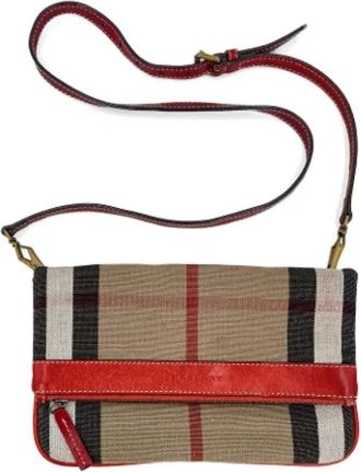 Burberry Pre-owned Canvas Schoudertas - Dames - Vintage Schoudertas - Veelkleurig - ONE Size - Vintage