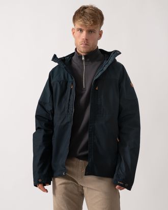 Fj&auml;llr&auml;ven Mens Skogso Jacket in Dark Blue - Size Large