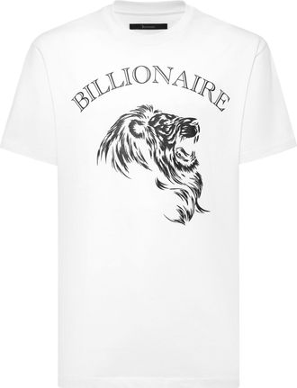 Billionaire Boys Club Embroidered Round Neck T-Shirt Lion
