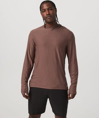 Vuori Clothing Strato Tech Hoodie | Sable Heather | Medium