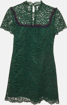 Sandro Green Cord Lace Mini Dress
