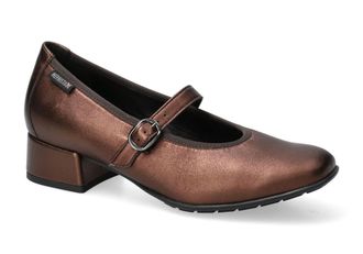 Mephisto Womens Joselina Hand Made Mary Jane Pump Shoes In Bronze
