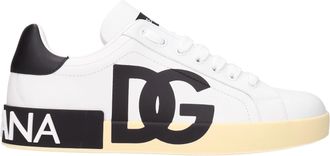 Dolce & Gabbana Sneakers Männer Leder weiß/schwarz