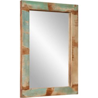 vidaXL Mirror 70x50 cm Solid Wood Reclaimed and Glass vidaXL