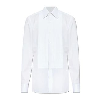 Tom Ford Heren, Overhemden, Wit, Maat: 4XL Katoen