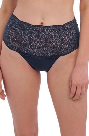 Fantasie Invisible Stretch Lace Briefs in Navy at Nordstrom