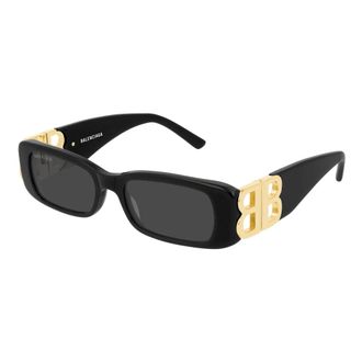 Balenciaga Dynasty Rectangle - unisex - Accessoires - Zwart - Maat: 51 MM