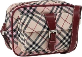 Burberry Pre-owned Nylon Schoudertas - Dames - Vintage Schoudertas - Beige - ONE Size - Nylon - Vintage