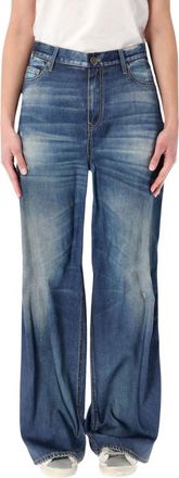 Golden Goose Blue Wide Leg Denim Jeans