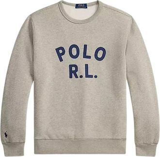 Polo Ralph Lauren Logo Sweatshirt - Heren - Sweatshirts - Grijs - L - Denim - Hoodies & sweatvesten