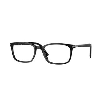 Persol Glasses, male, Black, Size: 55 MM Rectangle Optical Frame