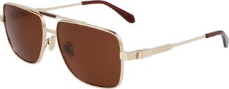 Ferragamo Brown Navigator Mens Sunglasses SF318SP 710 60
