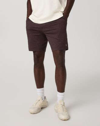 Vuori Clothing Ponto Performance Shorts 7 | French Roast Heather | XS, Size Extra Small