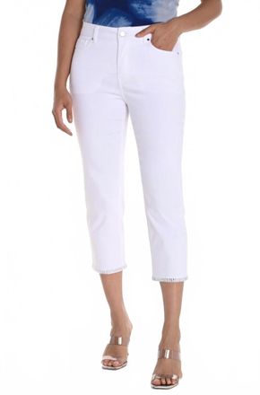 Frank Lyman Design Slim Fit Cropped Pant In White