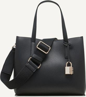 DKNY Farah Medium Satchel in Blk/gold at Nordstrom