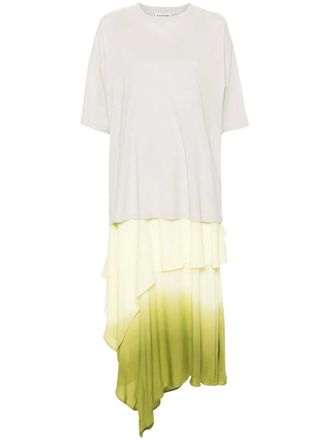 Acne Studios Gelaagde blousejurk - Geel