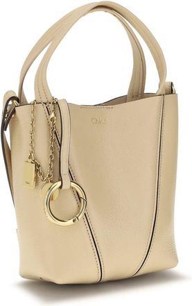 Chlo&eacute; Womens Beige Calf Leather Bos Taurus Shoulder Bag