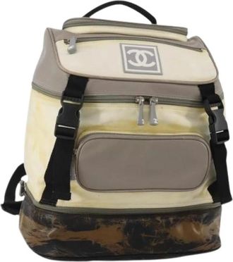 Chanel Pre-owned Vintage Nylon Backpack - Dames - Vintage Rugzakken - Veelkleurig - ONE Size - Nylon - Vintage