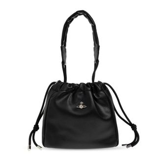 Vivienne Westwood Bucket Bags, unisex, Black, Size: ONE SIZE Hilary Small Bucket Bag
