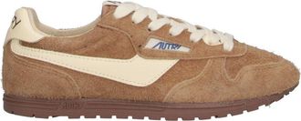 Autry Low-Profile Suede Sneakers with Cream Accents