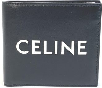Celine Black Leather Wallet (Bi-Fold) (Pre-Owned)