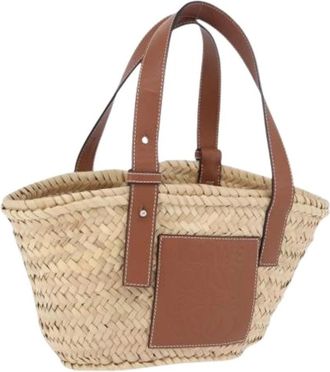Loewe Pre-owned Hand Bag - Dames - Vintage Shopper - Beige - ONE Size - Leer - Vintage