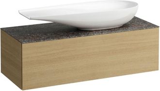 Laufen Laufen Il Bagno Alessi Cajonera, Encimera De Piedra Marrone